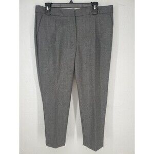 Talbots 12P | Wool Stretch Gray Straight Leg Pleated Pans Classic Chic Basics